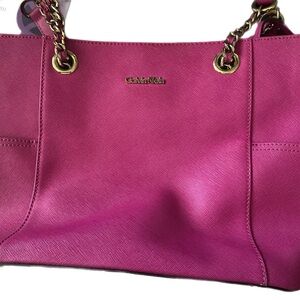 Calvin Klein Fuchsia Tote Bag